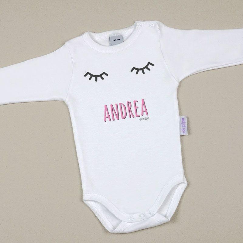 Body Personalizado Bebé Pestañas Nombre Mi Pipo - Nanetes #
